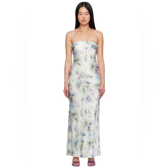 bec + bridge Dresses & Skirts - NWT BEC + BRIDGE Strapless Watercolor Moondance Maxi Dress Size 8